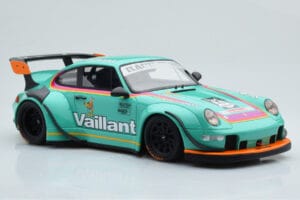 Porsche 911 993 RWB Vaillant GT Spirit 1:18 GT869 Sveķi — attēls 4 no 6