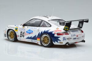 Porsche 911 996 GT3 R J. Ickx 24 Hours of Le Mans 2003 AUTOart 1:18 80379 Metāls — attēls 6 no 7