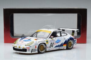 Porsche 911 996 GT3 R J. Ickx 24 Hours of Le Mans 2003 AUTOart 1:18 80379 Metāls — attēls 7 no 7