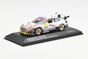 Porsche 911 996 GT3 RS Siemens #50 M. Ortelli / M. Lieb / R. Dumas 24 Hours of Spa 2003 Winners Minichamps 1:43 400036950 Met — attēls 2 no 4