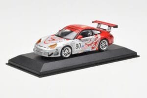 Porsche 911 996 GT3 RSR Flying Lizard #80 S. Neiman / J. Pechnik / J. Van Overbeek GT2 Class 24 Hours of Le Mans 2005 Minicha — attēls 2 no 4
