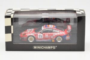 Porsche 911 996 GT3 RSR Gulf #73 Lambert / Lefort / Palttala 1000km Spa 2005 Minichamps 1:43 400056473 Metāls — attēls 4 no 4
