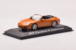 Porsche 911 997 Carrera 4 Kabriolets Oranžs Metālisks Minichamps 1:43 WAP02001618 Metāls — attēls 2 no 4