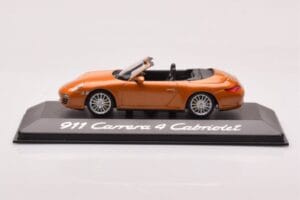 Porsche 911 997 Carrera 4 Kabriolets Oranžs Metālisks Minichamps 1:43