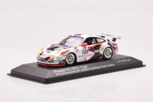 Porsche 911 997 GT3 Cup #124 Mattheus / Geoffroy / Vanbellingen / Fumal 24 Hours of Spa 2005 Minichamps 1:43 400056224 Metāls — attēls 2 no 4