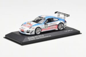 Porsche 911 997 GT3 R Cybernet #123 Fumal / Thiry / Rosenlad / Lefort 24 Hours of Spa 2011 Minichamps 1:43 400118923 Metāls — attēls 2 no 4