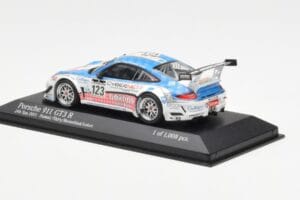 Porsche 911 997 GT3 R Cybernet #123 Fumal / Thiry / Rosenlad / Lefort 24 Hours of Spa 2011 Minichamps 1:43 400118923 Metāls — attēls 3 no 4