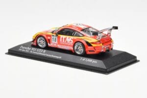 Porsche 911 997 GT3 R ITAS #18 De Lorenzi / Bonetti / Caccia / Bontempelli 24 Hours of Spa 2011 Minichamps 1:43 400118918 Met — attēls 3 no 4