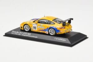 Porsche 911 997 GT3 RS T2M #91 Yamagishi / Fournoux / Konopka 24 Hours of Le Mans 2006 Minichamps 1:43 400066991 Metāls — attēls 3 no 4
