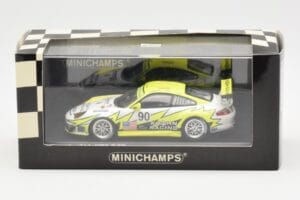 Porsche 911 997 GT3 RSR Krohn Racing #90 J. Bergmeister / T. Jonsson / T. Krohn 24 Hours of Le Mans 2006 Minichamps 1:43 4000 — attēls 4 no 4