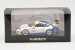 Porsche 911 997 GT3 RSR Tafel Racing #73 J. Tafel / J. Farnbacher 12 Hours of Sebring 2010 Minichamps 1:43 400076473 Metāls — attēls 4 no 4