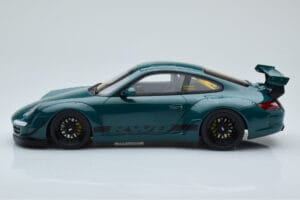 Porsche 911 997 RWB Syunkashuto Zaļš GT Spirit 1:18 GT896 Sveķi — attēls 3 no 6