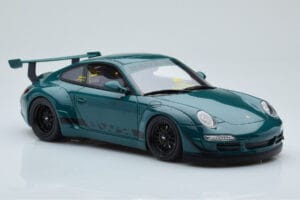 Porsche 911 997 RWB Syunkashuto Zaļš GT Spirit 1:18 GT896 Sveķi — attēls 4 no 6