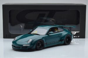 Porsche 911 997 RWB Syunkashuto Zaļš GT Spirit 1:18 GT896 Sveķi — attēls 6 no 6