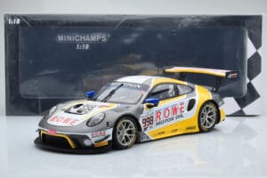 Porsche 911 GT3 R Rowe Racing #998 F. Makowiecki / A. Pilet / N. Tandy 2nd Place 24 Hours of Spa-Francorchamps 2019 Minichamp — attēls 6 no 6