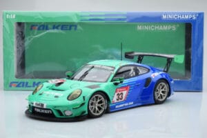 Porsche 911 GT3 R Falken Motorsports #33 K. Bachler / M. Muller / T. Engelhart / M. Werner 24 Hours of Nurburgring 2020 Minic — attēls 6 no 6