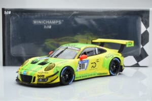 Porsche 911 GT3 R Manthey Racing #911 F. Scherer / K. Estre / R. Dumas / L. Vanthoor / E. Bamber 24 Hours of Nurburgring 2018 — attēls 6 no 6