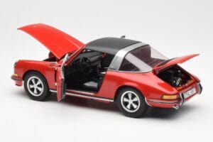 Porsche 911 Targa S Sarkans Schuco 1:18 450036200 Metāls — attēls 6 no 9