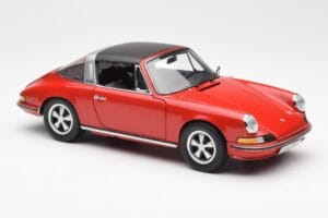 Porsche 911 Targa S Sarkans Schuco 1:18 450036200 Metāls — attēls 7 no 9