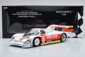 Porsche 956K Lindsay Saker #8 B. Wollek / C. Serra / S. Johansson 1000km Kyalami 1983 Minichamps 1:18 155836698 Metāls — attēls 6 no 6