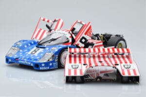 Porsche 956L Spirit of America #8 G. Follmer / J. Morton / K. Miller 24 Hours of Le Mans 1986 Minichamps 1:18 180866508 Metāl — attēls 2 no 8