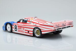 Porsche 956L Spirit of America #8 G. Follmer / J. Morton / K. Miller 24 Hours of Le Mans 1986 Minichamps 1:18 180866508 Metāl — attēls 7 no 8