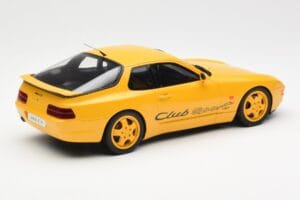 Porsche 968 Clubsport Dzeltens GT Spirit 1:18 GT129 Sveķi — attēls 2 no 6