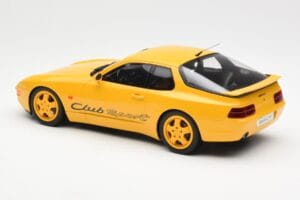 Porsche 968 Clubsport Dzeltens GT Spirit 1:18 GT129 Sveķi — attēls 5 no 6