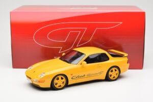 Porsche 968 Clubsport Dzeltens GT Spirit 1:18 GT129 Sveķi — attēls 6 no 6