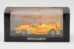 Porsche RS Spyder DHL #7 R. Dumas / T. Bernhard Winner Long Beach GP ALMS 2007 Minichamps 1:43 400076607 Metāls — attēls 4 no 4