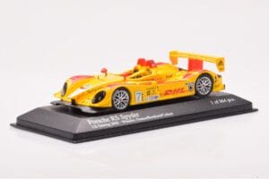 Porsche RS Spyder LMP2 #7 R. Dumas / T. Bernhard / E. Collard Sebring 12 Hours Winners 2008 Minichamps 1:43 400086807 Metāls — attēls 2 no 4