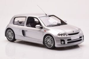 Renault Clio V6 Phase 1 Sudrabs Otto 1:18 OT1034 Sveķi — attēls 4 no 6