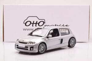 Renault Clio V6 Phase 1 Sudrabs Otto 1:18 OT1034 Sveķi — attēls 6 no 6