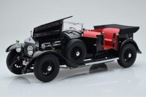 Rolls-Royce Phantom I Kabriolets Melns Kyosho 1:18 08931BK Metāls — attēls 2 no 8
