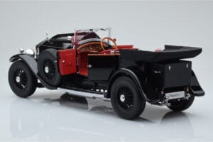 Rolls-Royce Phantom I Kabriolets Melns Kyosho 1:18 08931BK Metāls — attēls 5 no 8
