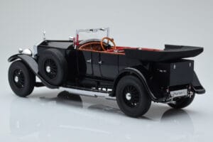 Rolls-Royce Phantom I Kabriolets Melns Kyosho 1:18 08931BK Metāls — attēls 7 no 8