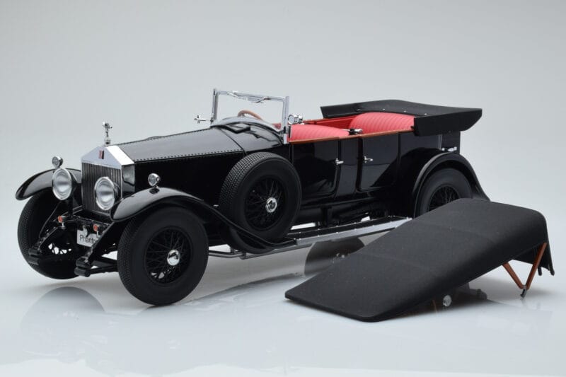 Rolls-Royce Phantom I Kabriolets Melns Kyosho 1:18