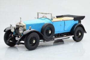 Rolls-Royce Phantom I Kabriolets Zils Kyosho 1:18 08931LB Metāls — attēls 2 no 9