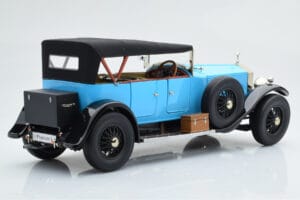 Rolls-Royce Phantom I Kabriolets Zils Kyosho 1:18 08931LB Metāls — attēls 3 no 9
