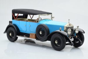 Rolls-Royce Phantom I Kabriolets Zils Kyosho 1:18 08931LB Metāls — attēls 5 no 9
