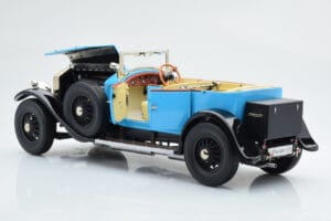 Rolls-Royce Phantom I Kabriolets Zils Kyosho 1:18 08931LB Metāls — attēls 6 no 9