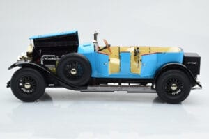 Rolls-Royce Phantom I Kabriolets Zils Kyosho 1:18 08931LB Metāls — attēls 7 no 9