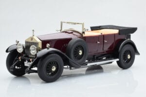 Rolls-Royce Phantom I Kabriolets Bordo Sarkans Kyosho 1:18 08931R Metāls — attēls 2 no 10