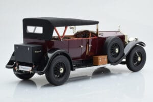 Rolls-Royce Phantom I Kabriolets Bordo Sarkans Kyosho 1:18 08931R Metāls — attēls 3 no 10