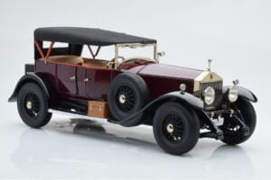 Rolls-Royce Phantom I Kabriolets Bordo Sarkans Kyosho 1:18 08931R Metāls — attēls 5 no 10