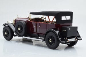 Rolls-Royce Phantom I Kabriolets Bordo Sarkans Kyosho 1:18 08931R Metāls — attēls 6 no 10