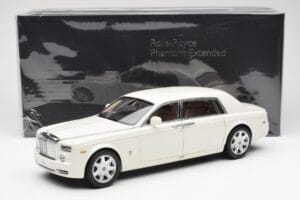 Rolls-Royce Phantom VII EWB English Balts Kyosho 1:18 08841EW2 Metāls — attēls 8 no 8