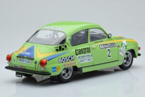 Saab 96 V4 #2 S. Blomqvist / H. Sylvan Rally Sweden 1976 IXO 1:18 18RMC085B Metāls — attēls 2 no 6