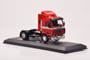 Scania 142 M Sarkans IXO 1:43 TR173 Metāls — attēls 3 no 4