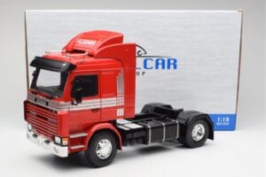 Scania 143M 470 Topline Sarkans MCG 1:18 MCG18142 Metāls — attēls 8 no 8